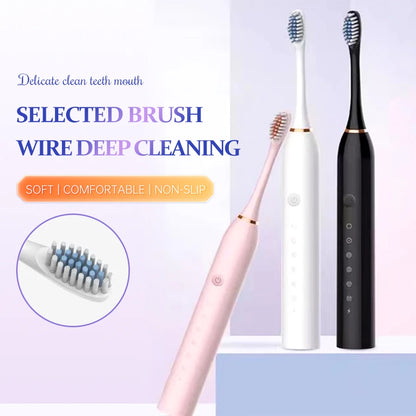 Electric Ultrasonic Toothbrush with Six Speed Modes - Smarsty