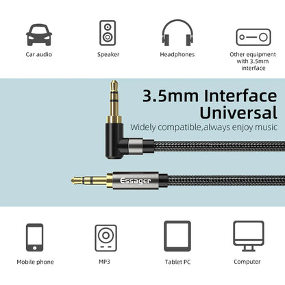 Essager 3.5mm Aux Audio Cable for Clear Sound - Smarsty