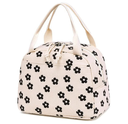Corduroy Insulated Lunch Bag For Kids Thermal Cooler - Smarsty