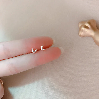 Hypoallergenic Heart Stud Earrings Minimalist Daily Wear - Smarsty