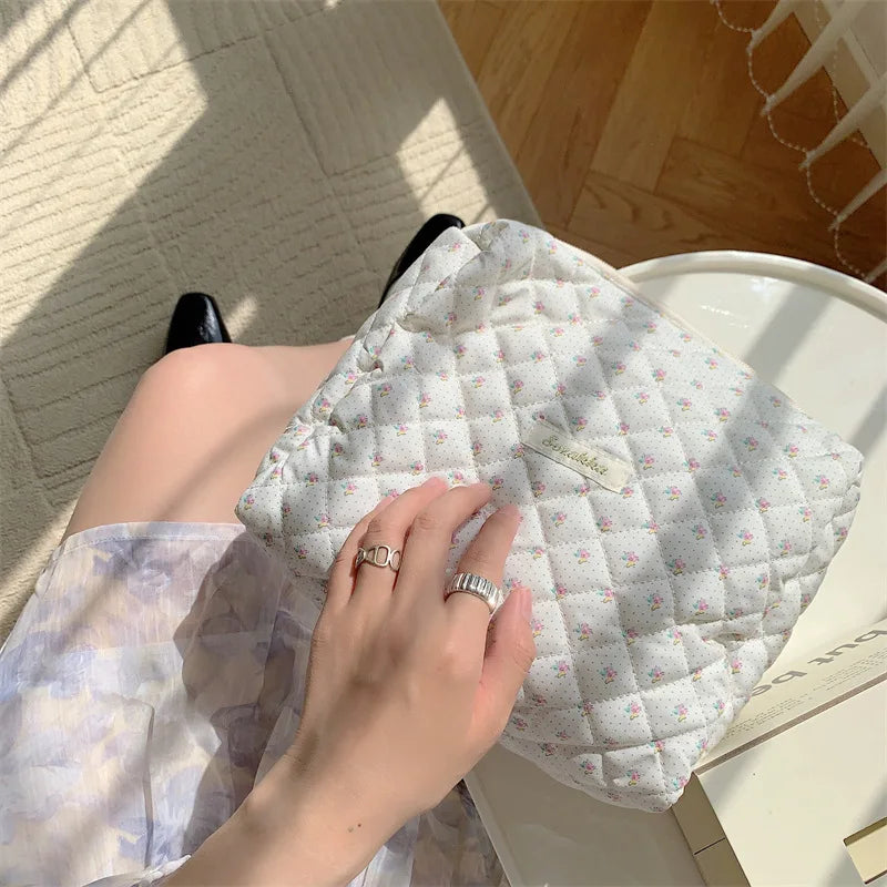 Large Capacity Women's Cosmetic Bags Cases Casual Ladies Small Storage Bag with Zipper Female Travel Clutch Bag Small Handbags - Smarsty
