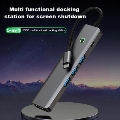 USB C Hub Docking Station Multiport 4K HDMI RJ45 VGA - Smarsty