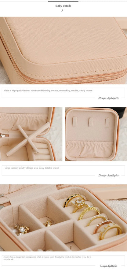 Portable Jewelry Organizer Case for Travel Storage - Smarsty