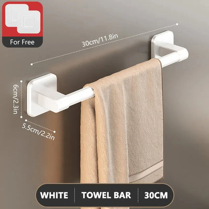 Non Perforated Suction Cup Towel Rack for Bathroom Storage - Smarsty