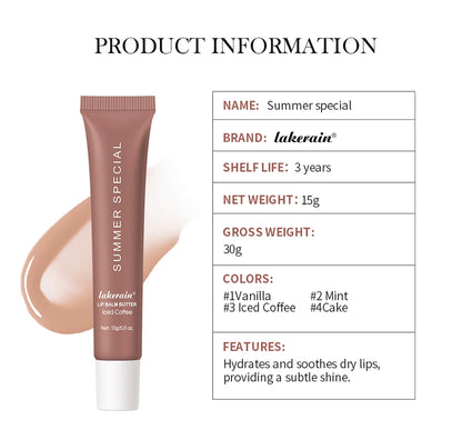 Moisturizing Summer Lip Balm with Vanilla Mint Flavor - Smarsty