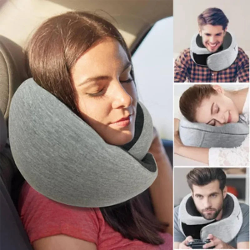 Memory Foam Travel Neck Pillow U-Shape Design for Ultimate Comfort - Smarsty