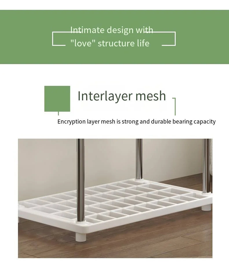 Four-Layer Multifunctional Storage Rack for Bathroom, Living Room, Kitchen, and Bedroom; Plastic Floor-Standing Storage Rack for Bathroom Organization by Smarsty