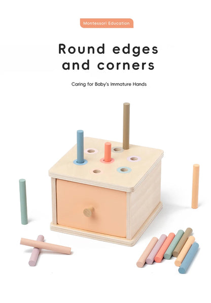 Wooden Color Shape Sorting Toys Drawer Box Busy Board Matching Game Fine Motor Sensory Toys Montessori Learning For Baby Gifts - Smarsty