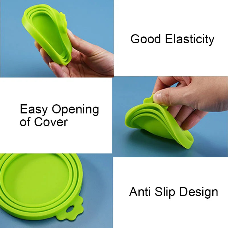 Reusable Pet Food Can Cover and Spoon Set - Smarsty
