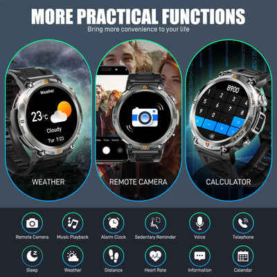 EIGIIS KE3 Smart Watch Bluetooth Call Waterproof Health Monitor - Smarsty