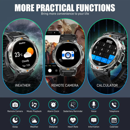 EIGIIS KE3 Smart Watch Bluetooth Call Waterproof Health Monitor - Smarsty