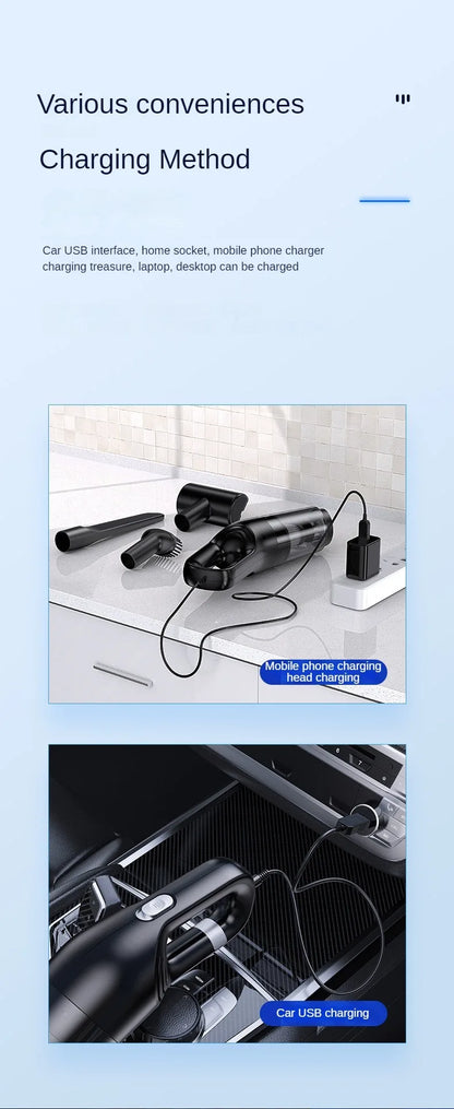 Wireless Car Vacuum Cleaner With Powerful Suction 10000Pa - Smarsty