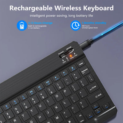 Compact Bluetooth Wireless Keyboard And Mouse For Tablet - Smarsty