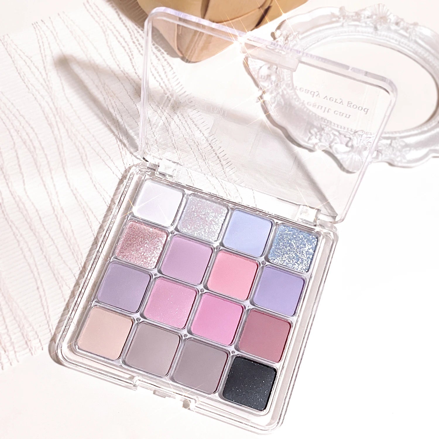 Sixteen-Color Korean Eye Shadow Palette for Long-Lasting Wear - Smarsty
