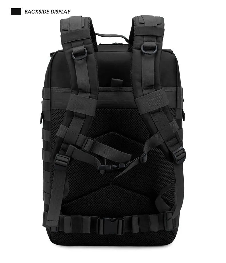 50L Tactical Backpack Men's Travel Large Capacity Rucksacks Men Waterproof Outdoor Sports Multi-functional Bags - Smarsty
