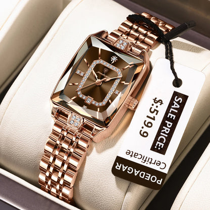 Elegant Waterproof Stainless Steel Women's Wristwatch - Smarsty