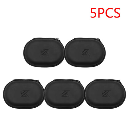 PU Leather Earphones Storage Case with Zipper Closure - Smarsty