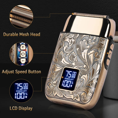 Ufree Close Shaver Electric Foil Shavers for Men, 3-Speed Electric Razor,  Home appliance, Face Shaving Beard Trimmer with LCD