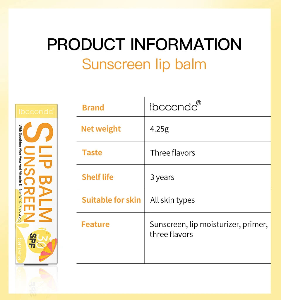 Sunscreen Lip Balm SPF 30 Moisturizing Flavor Variants - Smarsty