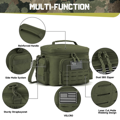 Tactical Lunch Box for Men Insulated Leakproof Cooler Bag - Smarsty