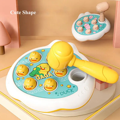 Duck/Frog/Pig Baby Toy Montessori Learning Game Educational Puzzle Gift for 12 24 Months Toddler Boy/Girl with Hammer - Smarsty