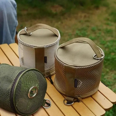 Outdoor camping tissue case roll paper storage bag with hook portable tissue holder tent hanging napkin holder camping supplies by Smarsty