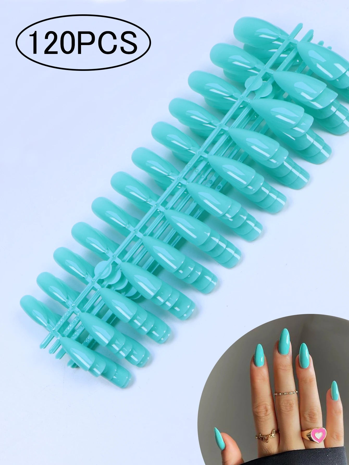 Medium Pink Candy Color Press On Nails Set - Smarsty