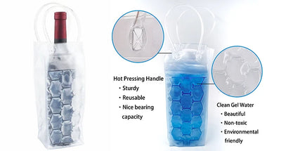 Eco-Friendly Ice Wine Cooler Bag with Chill Feature - Smarsty