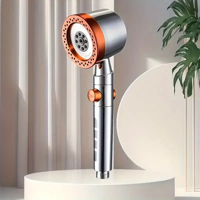New High Pressure Water Saving Filter Shower Head 5 Modes Handheld Shower Head One Button Stop Bathroom Accessories Set - Smarsty