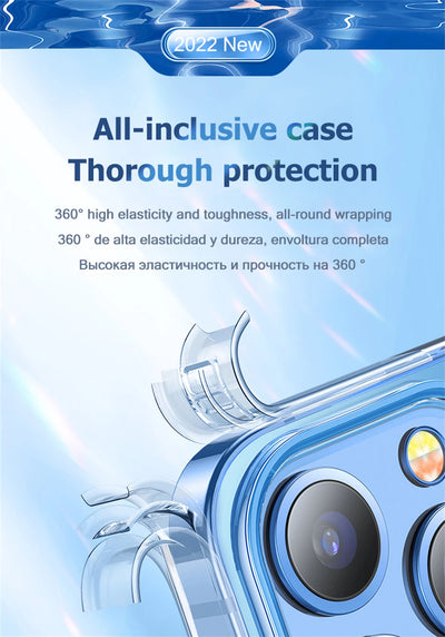 Smarsty MagSafe Clear Case for iPhone Magnetic Wireless Charging -