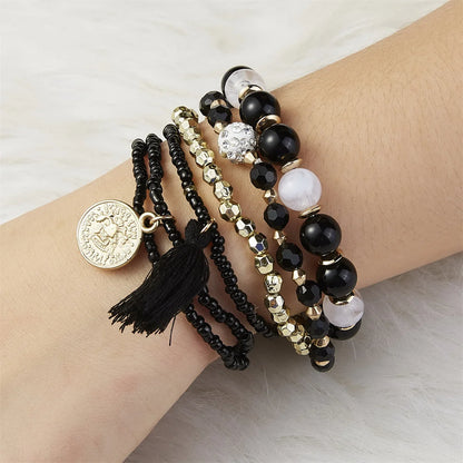 Bohemia Crystal Multicolor Bead Wrap Bracelet for Women - Smarsty