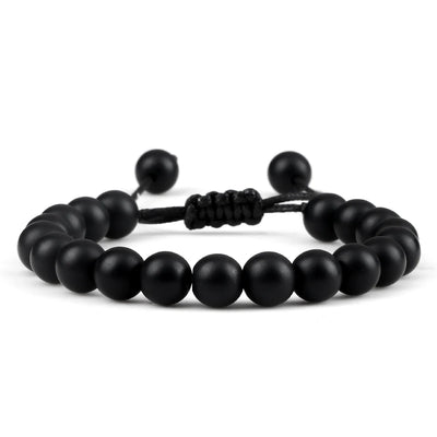 Adjustable 8mm Tiger Eye Beads Bracelet for Yoga Healing - Smarsty