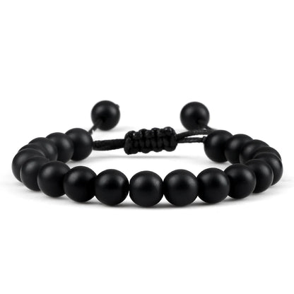 Adjustable 8mm Tiger Eye Beads Bracelet for Yoga Healing - Smarsty