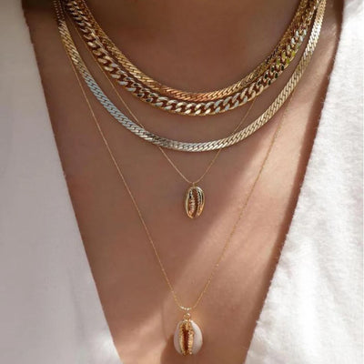 Vintage Gold Boho Layered Necklace Set for Women - Smarsty