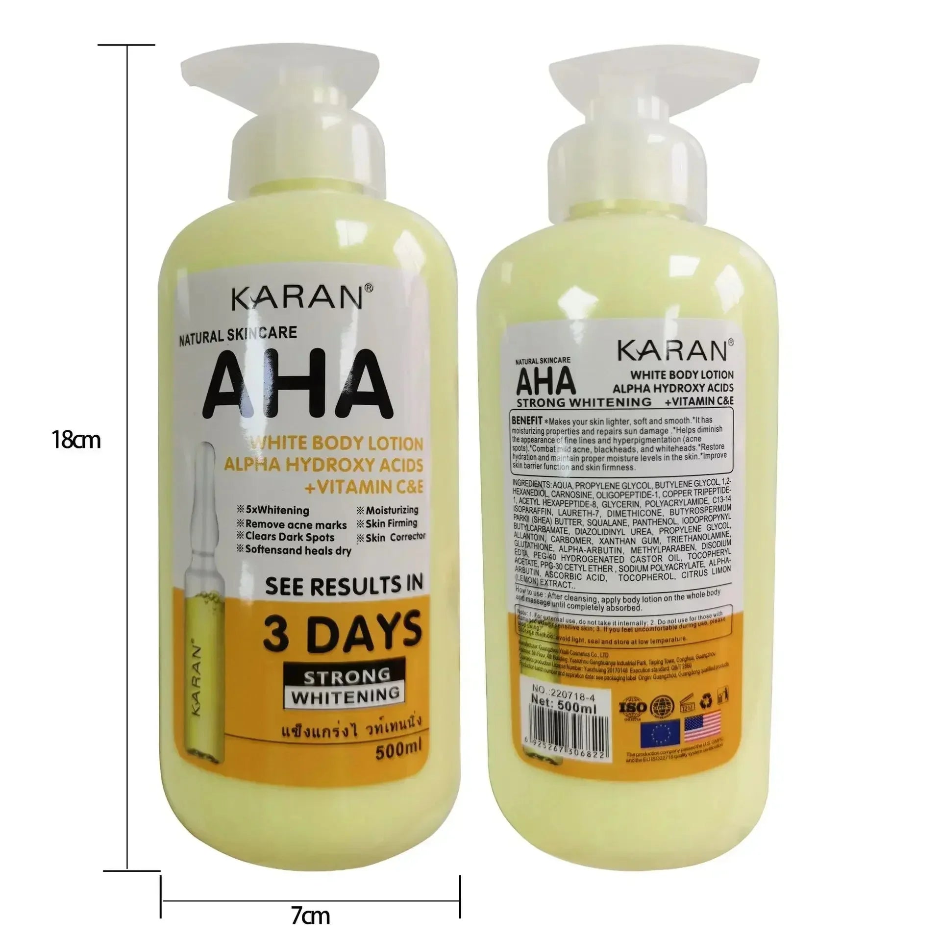 Whitening Body Cream with Hydroxy Acids and Vitamin C - Smarsty