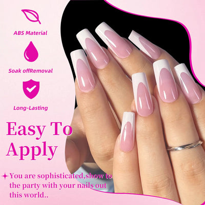 144 Piece Summer Shiny Acrylic Toenail Set - Smarsty