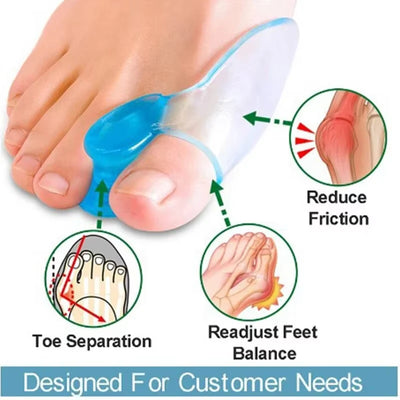 Silicone Toe Splitter Device for Hallux Valgus Relief - Smarsty