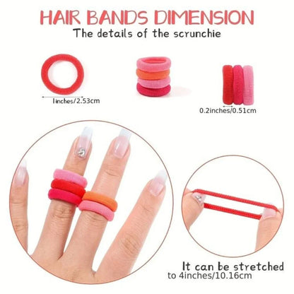 Girls Colorful Elastic Hair Bands Non Slip Soft Ties - Smarsty