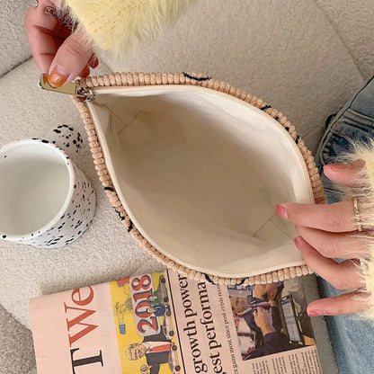 Makeup Bag Travel Toiletry Bag Cute Makeup Brushes Bag Cosmetic Bags for Women Zipper Makeup Bags for Purse - Smarsty