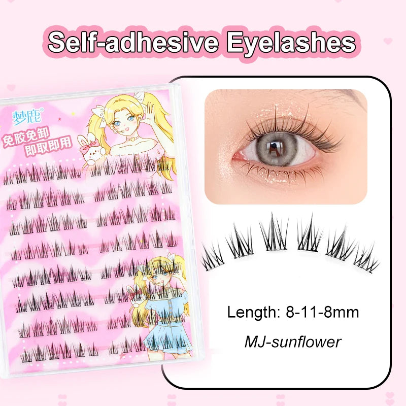 Self Adhesive Cluster Lashes for Effortless Application - Smarsty