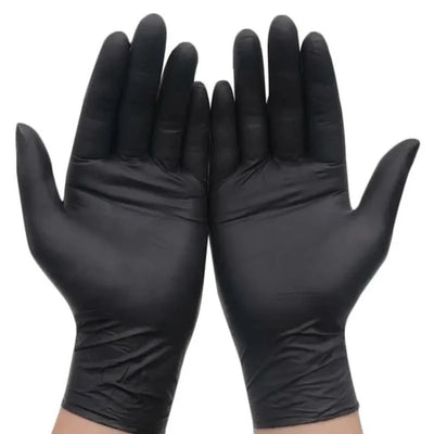 20/50/100PCS Disposable Black Nitrile Gloves for Household Use Latex Free Powder Free Cleaning Gloves Tattoo  Hairdressing Tools - Smarsty