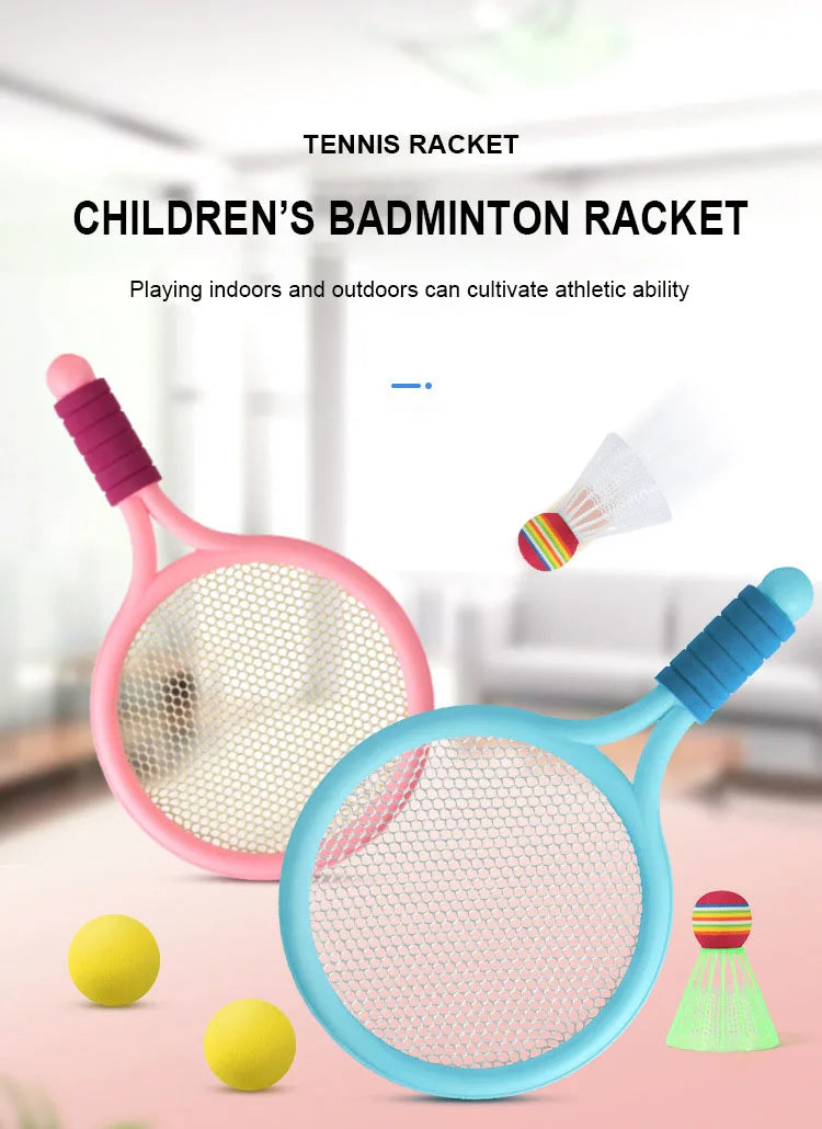 Racket Tennis for Children Outdoor Sports Badminton Racket Kindergarten Toy Set for 3-12years Old Badminton Sets by Smarsty