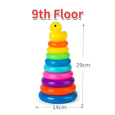 Montessori Baby Toy Rolling Ball Tower Montessori Educational Games For Babies Stacking Track Baby Development Toys 1 2 3 Years - Smarsty