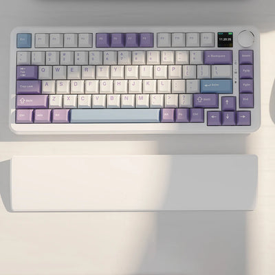 81 Keys Gaming Keyboard Wrist Rest Pad Ergonometric Soft Memory Foam Hand Support Anti-Slip Stable Base for Work Studying Gaming