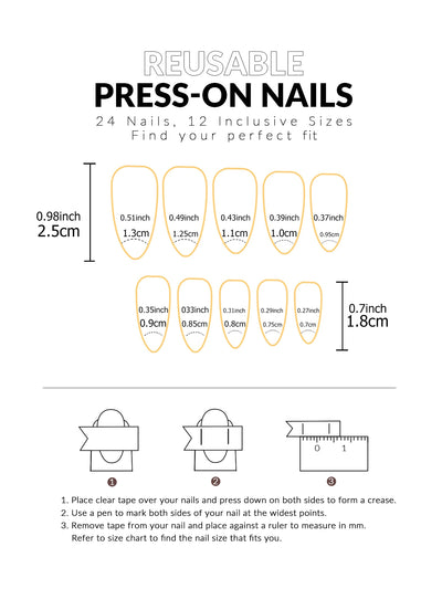 24pcs White French Press On Almond Nails Full Cover - Smarsty