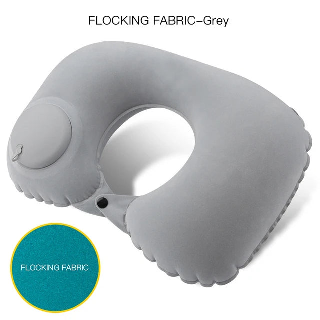 U Shape Inflatable Travel Pillow for Comfort and Support - Smarsty