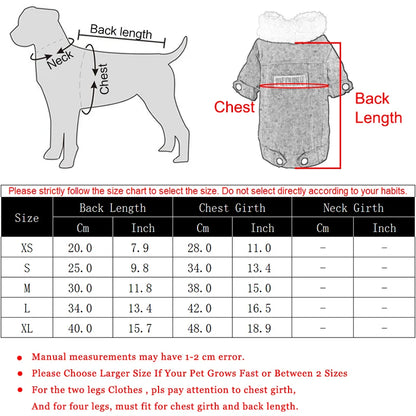 Warm Fleece Dog Jacket for Small Pets - Smarsty