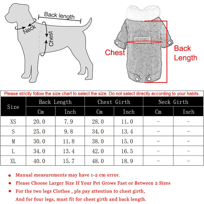 Warm Fleece Dog Jacket for Small Pets - Smarsty