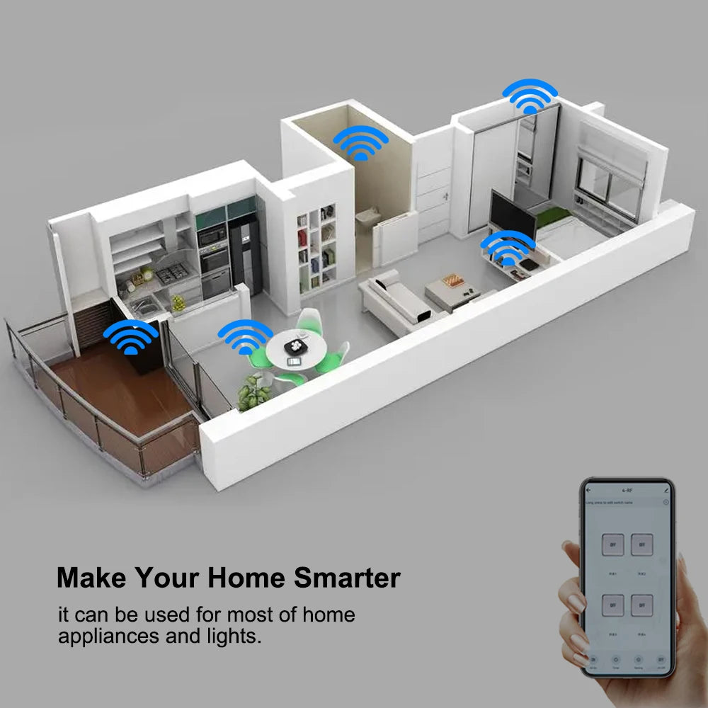 Smart WiFi Relay Switch Module with Alexa Compatibility - Smarsty