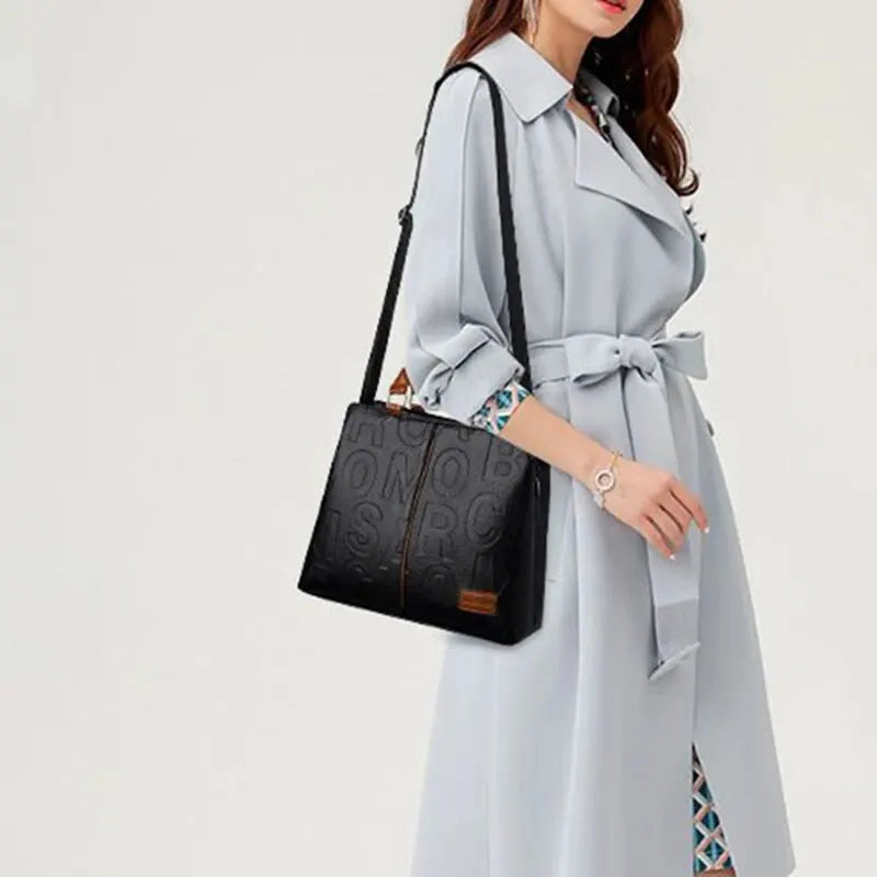 PU Leather Crossbody Bag for Women Large Capacity Travel - Smarsty